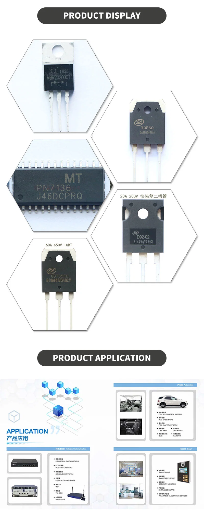 DIP Schottky Diode Sr540 Fast Recovery High-Power